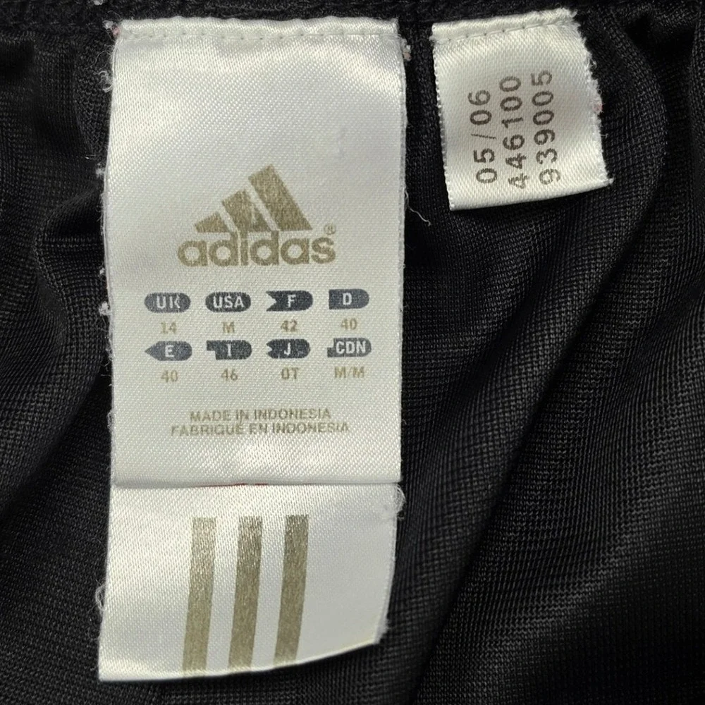 Adidas Track Pants Black Green 3 Stripe Y2K 446100 05/06 Mens M